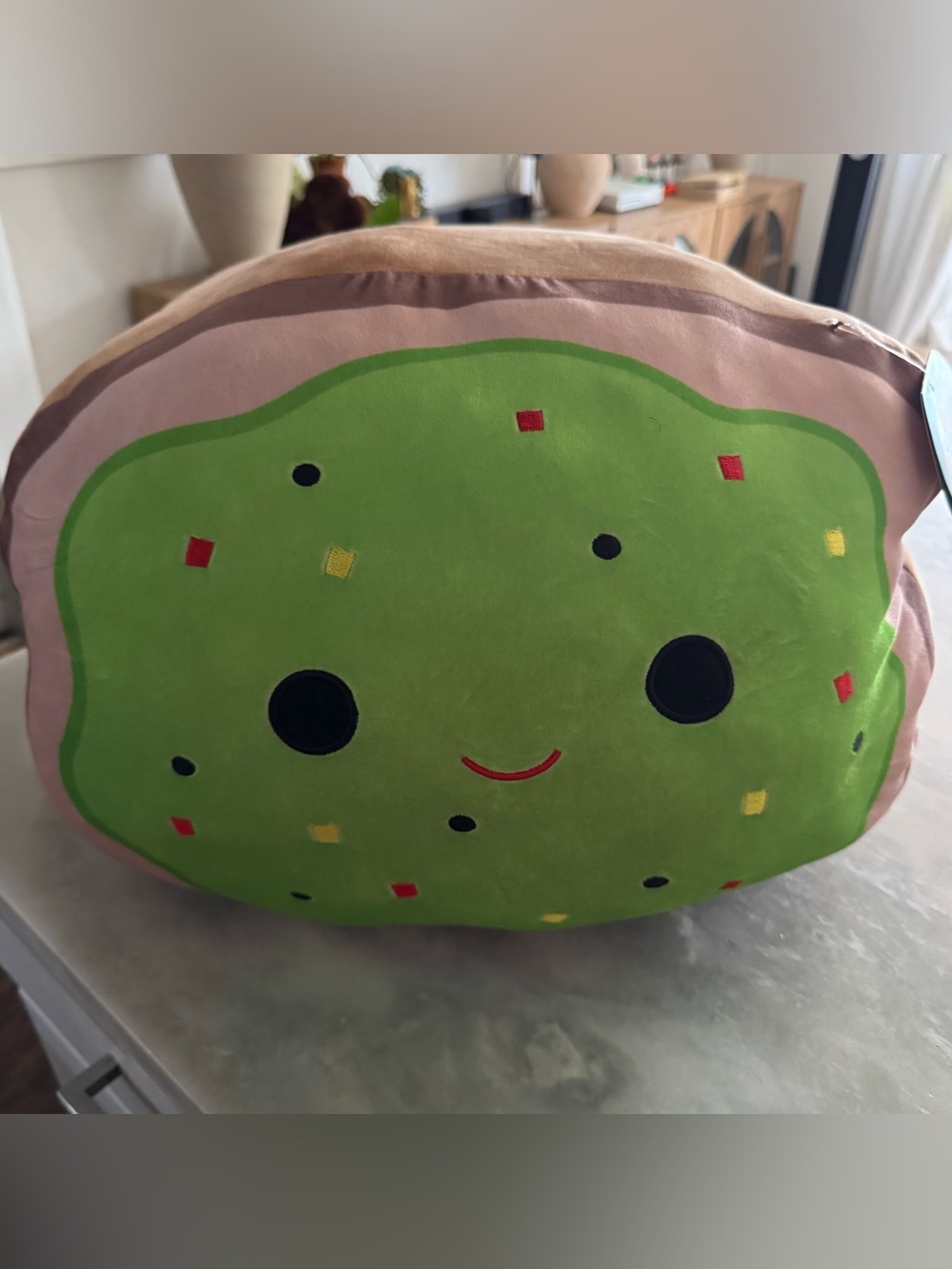 Squishmallows 20" Avacado Toast Stuffed Animal Plush Doll Brown/Green